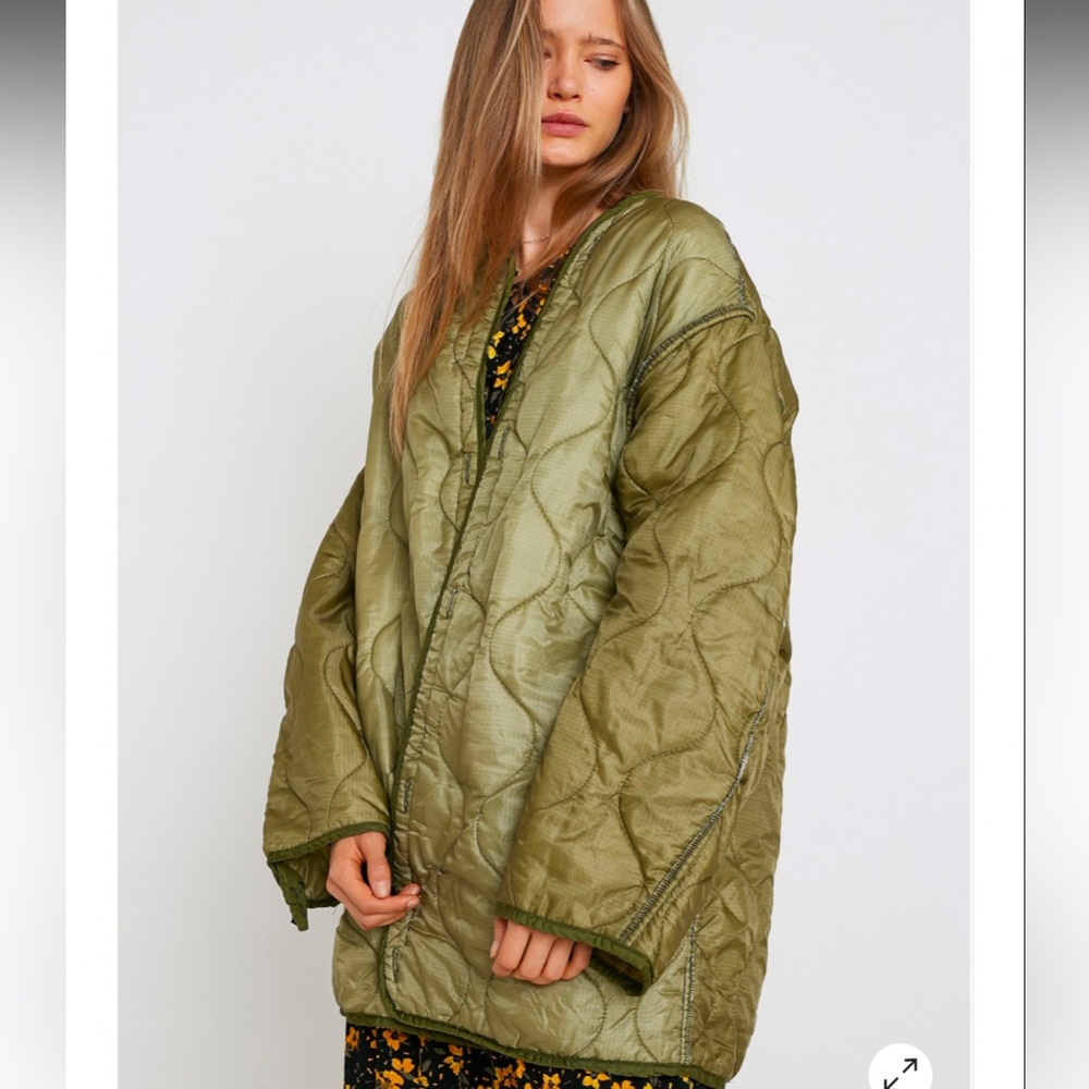 NWOT Olive Quilted Women's Jacket - Picture 5 of 10